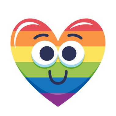 Isolated heart lgbtiq pride colors vector illustration
