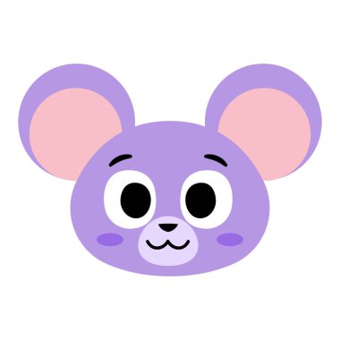 Isolated happy mouse Avatar cartoon Vector illustration