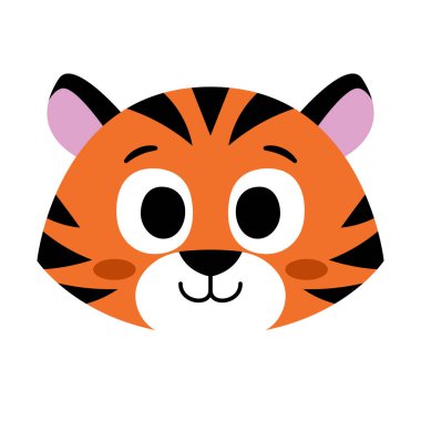 Isolated tiger happy Avatar cartoon Vector illustration