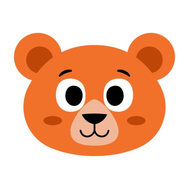 Isolated bear happy Avatar cartoon Vector illustration