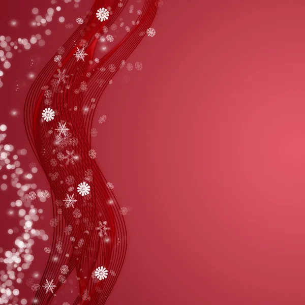 Fantastique design de vague de Noël avec flocons de neige et espace pour yo — Photo