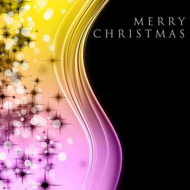 Parlayan yıldızlı muhteşem noel dalgası tasarımı
