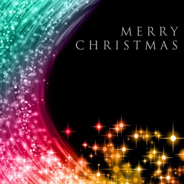 Parlayan yıldızlı muhteşem noel dalgası tasarımı