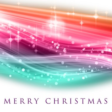 Parlayan yıldızlı muhteşem noel dalgası tasarımı