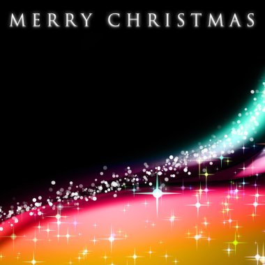 Parlayan yıldızlı muhteşem noel dalgası tasarımı