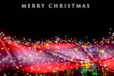 Parlayan yıldızlı muhteşem noel dalgası tasarımı