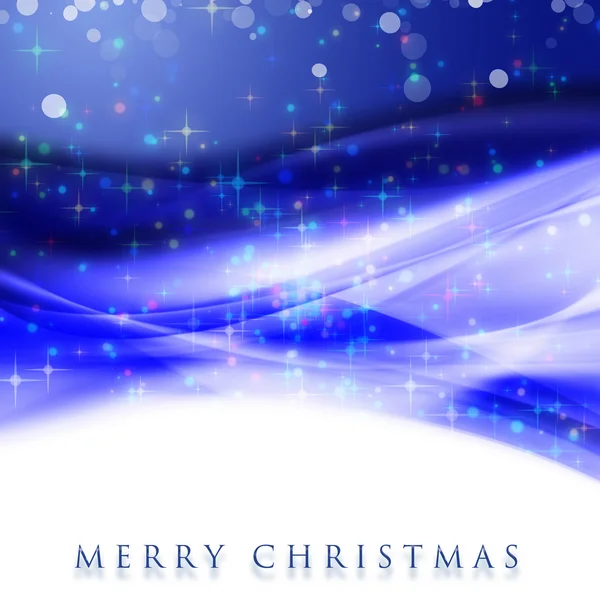 Fantastic Christmas wave design with glowing stars — Stock Photo, Image