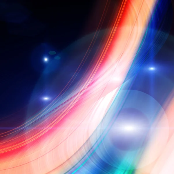 Futuristic technology wave background design with lights — Stock Photo, Image