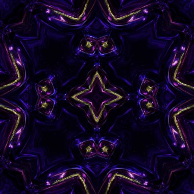 harika soyut resimli cam nesne