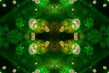 Mükemmel soyut resimli cam deseni