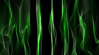 güçlü video animasyon hareketli parçacık dalgası nesne ile döngü hd 1080p