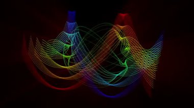 nesne ve ışıklar, hareketli fantastik video animasyon döngüsü hd 1080p