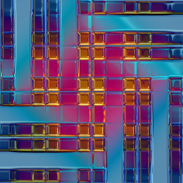 Underbart abstrakt illustrerat glasmönster — Stockfoto