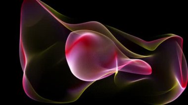 fütüristik video animasyon hareketli dalga nesnesiyle döngü hd 1080p