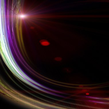 Işıklı fütüristik teknoloji dalga arkaplan tasarımı