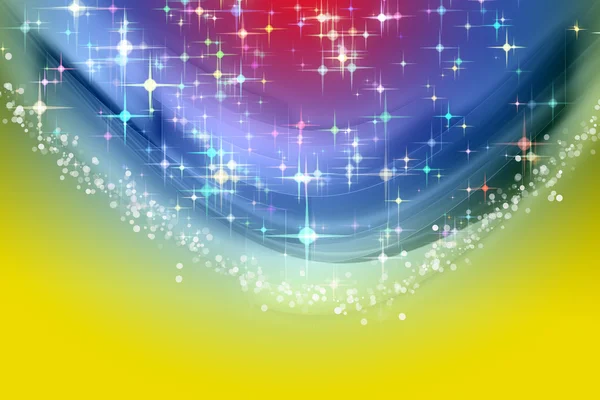 Parlayan yıldızlı muhteşem noel dalgası tasarımı — Stok fotoğraf