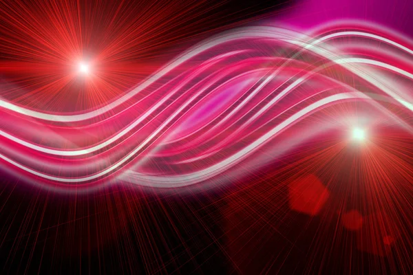 Futuristic technology wave background design with lights — Stock Photo, Image