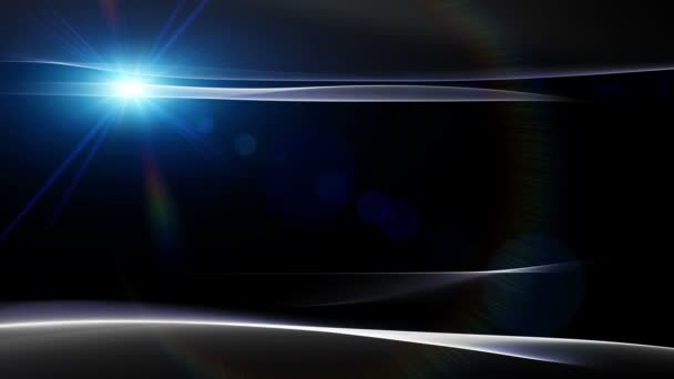 Animation vidéo futuriste avec objet vague mobile et lumières, boucle HD 1080p 