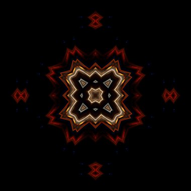 harika soyut resimli cam nesne