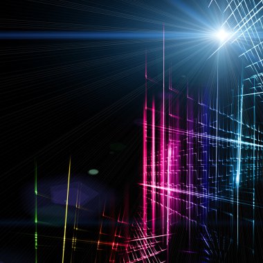 Fütürist teknoloji arka plan tasarımı