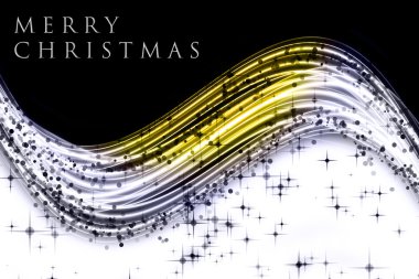 Parlayan yıldızlı muhteşem noel dalgası tasarımı
