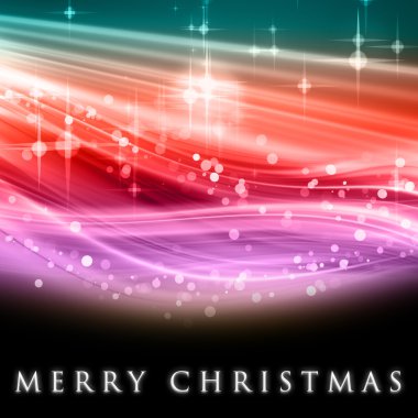 Parlayan yıldızlı muhteşem noel dalgası tasarımı