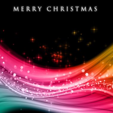 Parlayan yıldızlı muhteşem noel dalgası tasarımı