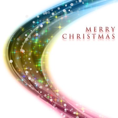 Parlayan yıldızlı muhteşem noel dalgası tasarımı