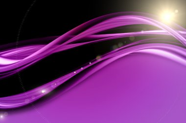 Işıklı fütüristik teknoloji dalga arkaplan tasarımı