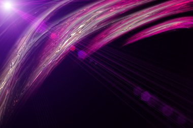 Işıklı fütüristik teknoloji dalga arkaplan tasarımı