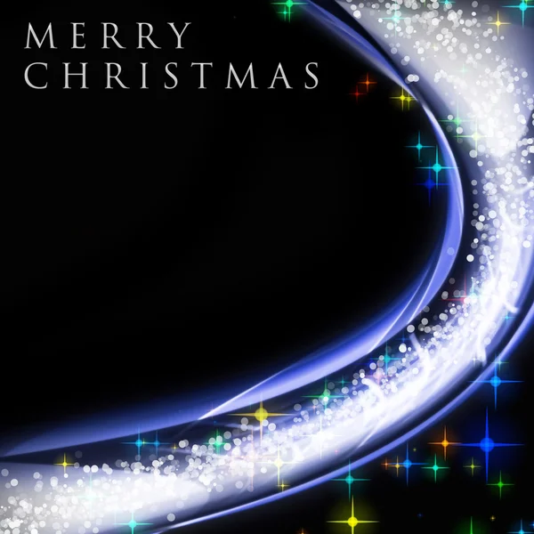 Фантастический рождественская волна дизайн с светящимися звездами — стоковое фото