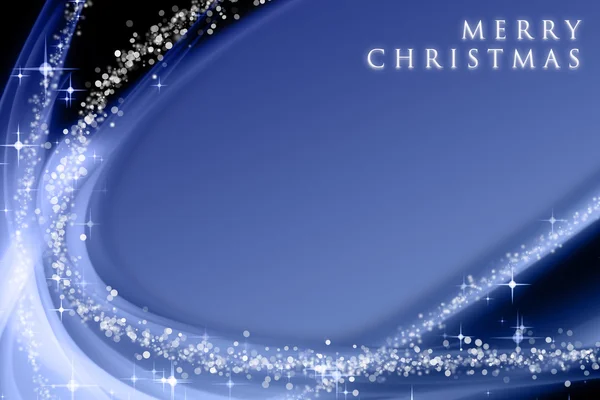 Fantastic Christmas wave design with glowing stars — Stock Photo, Image