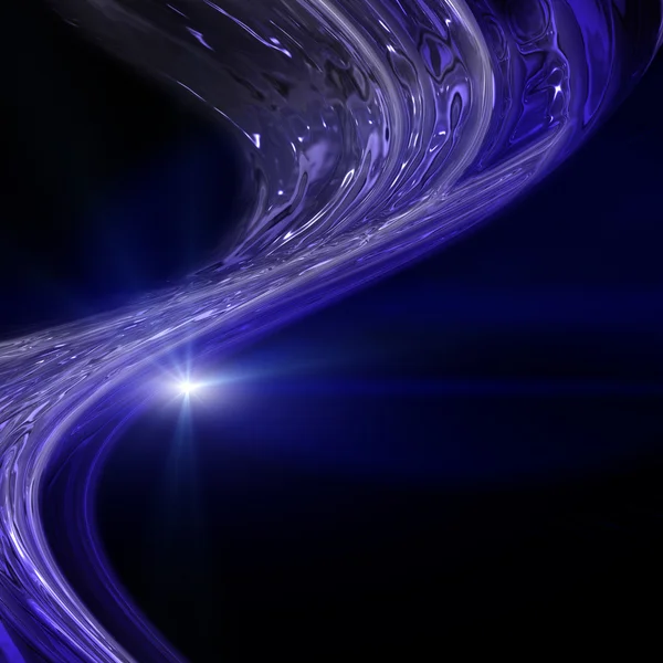 Футуристическая технология волновой дизайн фона с огнями — стоковое фото