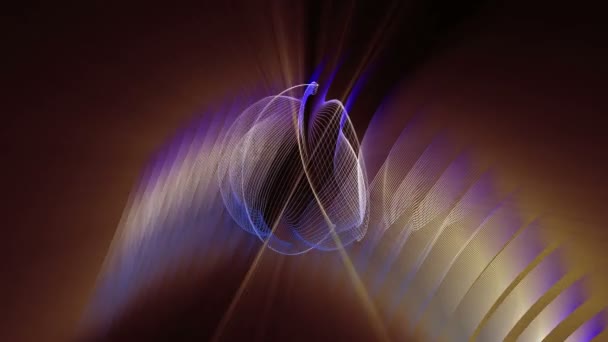 Animation vidéo futuriste avec objet mobile et lumières, boucle HD 1080p 