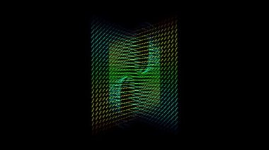 nesne ve ışıklar, hareketli video animasyon fütüristik teknoloji döngü hd 1080p