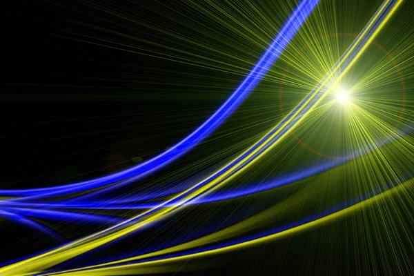 Futurystyczna technologia projektowania fali tła ze światłami — Zdjęcie stockowe