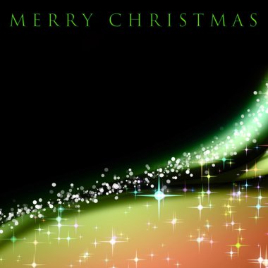 Parlayan yıldızlı muhteşem noel dalgası tasarımı