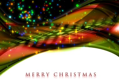 Parlayan yıldızlı muhteşem noel dalgası tasarımı