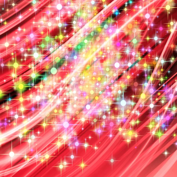 輝く星と素晴らしいクリスマス波のデザイン — ストック写真