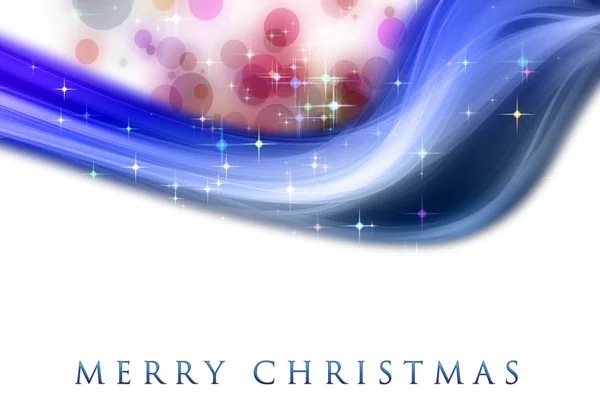 Fantastic Christmas wave design with glowing stars — Stock Photo, Image