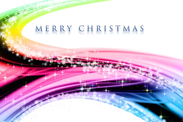 Fantastic Christmas wave design with glowing stars — Stock Photo, Image