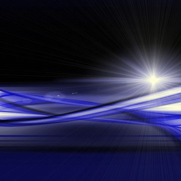 Futuristische Technologie Wellenhintergrund-Design mit Lichtern — Stockfoto