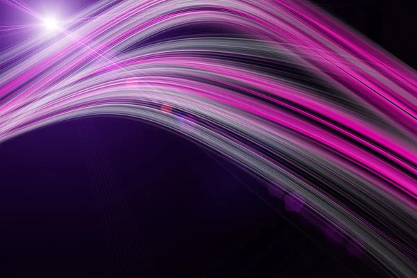 Tecnologia futuristica onda disegno di sfondo con luci — Foto Stock