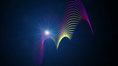 nesne ve ışıklar, hareketli video animasyon fütüristik teknoloji döngü hd 1080p