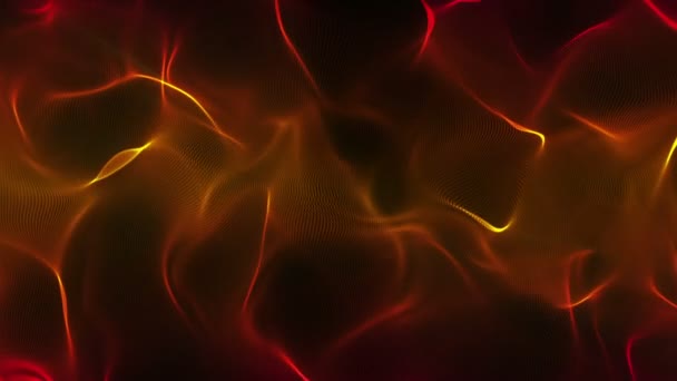 Fantastique animation vidéo avec objet particule onde en mouvement, boucle HD 1080p 