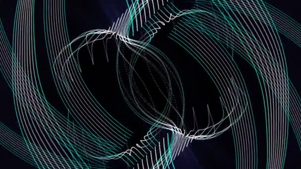 Fantastické video animace s pohybující se objekt proužek, smyčka hd 1080p — Stock video