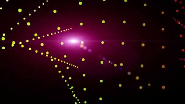 Animation vidéo futuriste avec objet mobile et lumières, boucle HD 1080p 