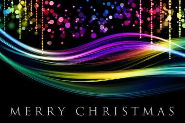 muhteşem christmas dalga kar taneleri ile tasarlayın