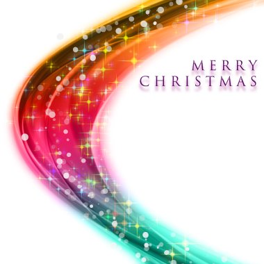 Parlayan yıldızlı muhteşem noel dalgası tasarımı