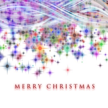 Parlayan yıldızlı muhteşem noel dalgası tasarımı